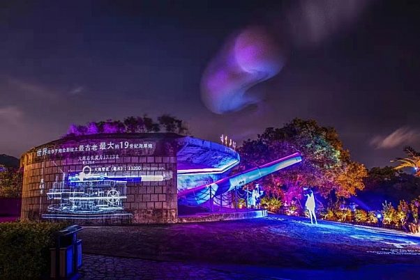 胡里山炮台光影秀刷屏，NEC光影盛宴再造夜游新地标